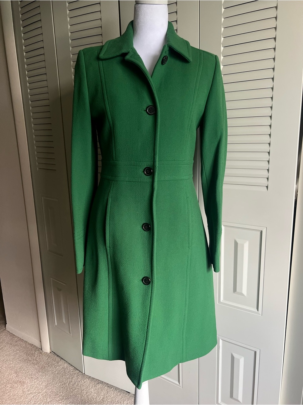 J Crew Classic Lady Day Coat Italian Double-Cloth Wool - Size 2